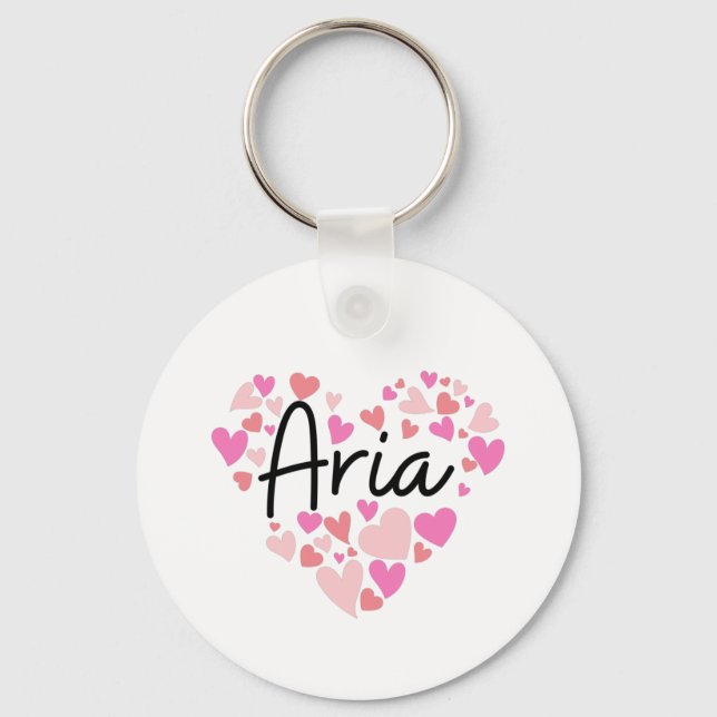I love Aria Keychain (Front)