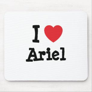 I love Ariel heart T-Shirt Mouse Pad