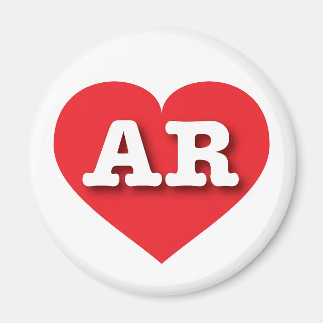 I love Arkansas - AR red heart Magnet (Front)