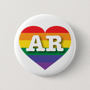 I love Arkansas - Gay Pride 2 Inch Round Button