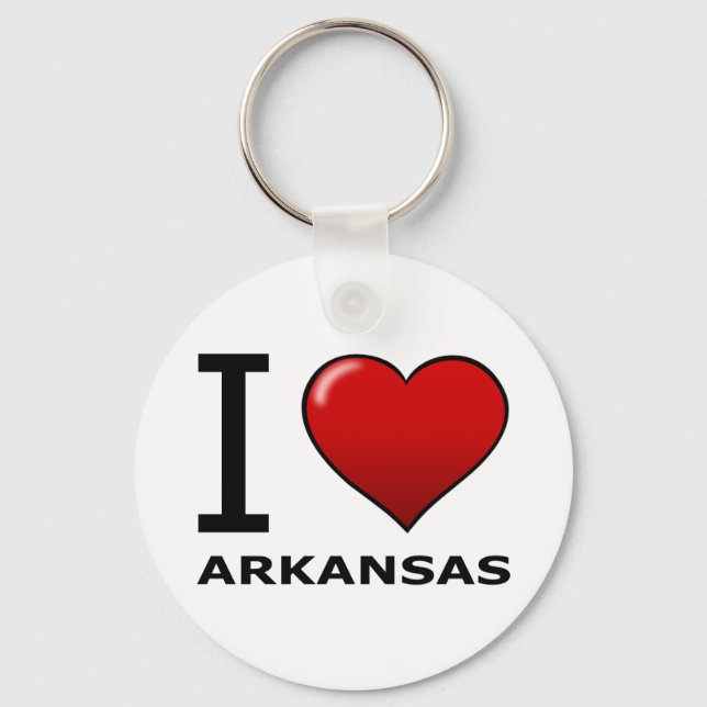 I LOVE ARKANSAS KEYCHAIN (Front)