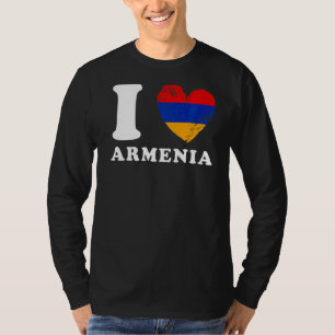I Love Armenia Heart Flag Armenia T-Shirt