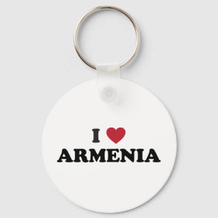 I Love Armenia Keychain