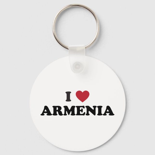 I Love Armenia Keychain (Front)