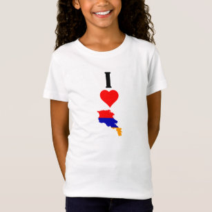 I Love Armenia Vertical I Heart Armenia Country T-Shirt