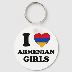 I love Armenian girls Keychain