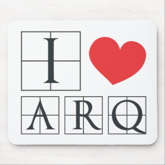 I Love Arq Mouse Pad