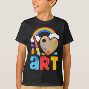 I Love Art Artist Painter Colorful Painting Gifts  T-Shirt