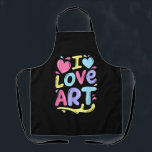 I Love Art, Artist Painter Colourful Painting Gift Apron<br><div class="desc">I Love Art, Artist Painter Colourful Painting Gift</div>