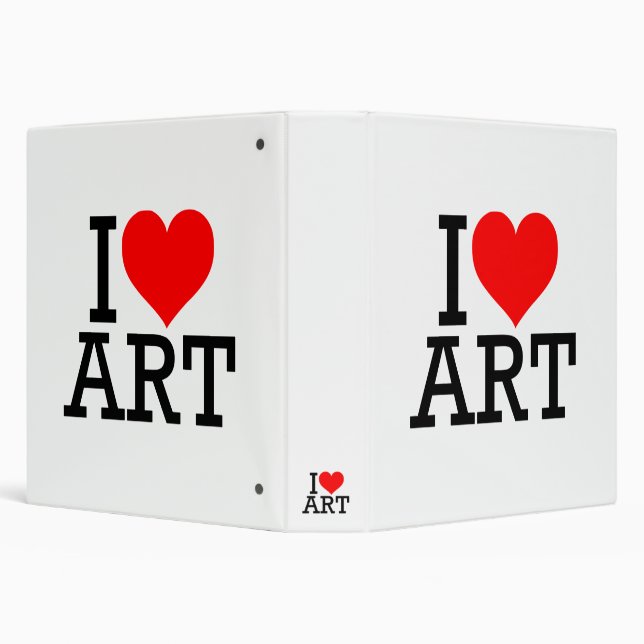 I Love Art Binder  (Background)