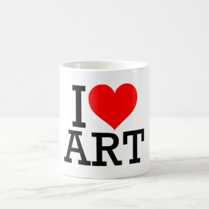 I Love Art Mug 