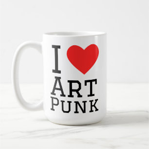 I love art punk square sticker coffee mug