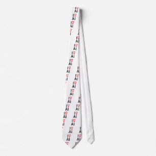 I love artificial intelligence tie