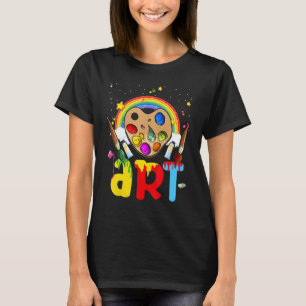 I Love Artist Painter Colourful Painting Raibow Gi T-Shirt
