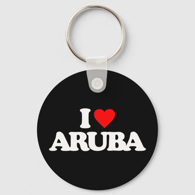 I LOVE ARUBA KEYCHAIN (Front)
