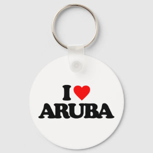 I LOVE ARUBA KEYCHAIN