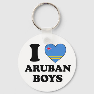I love Aruban boys Keychain