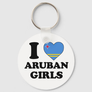 I love Aruban girls Keychain