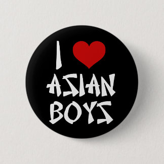 I Love Asian Boys 2 Inch Round Button