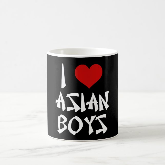 I Love Asian Boys Coffee Mug (Center)