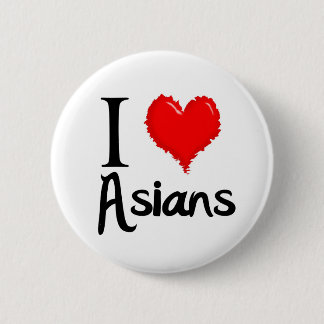 i love asians 2 inch round button