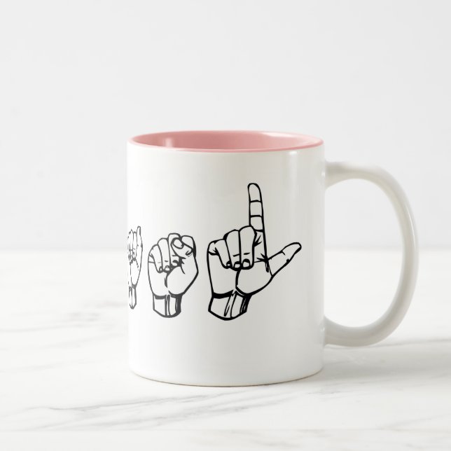 I Love ASL Mug (Right)