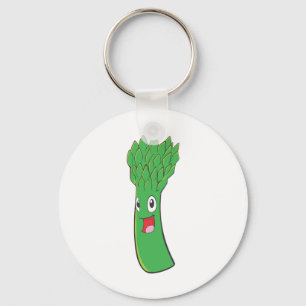 I Love Asparagus Keychain