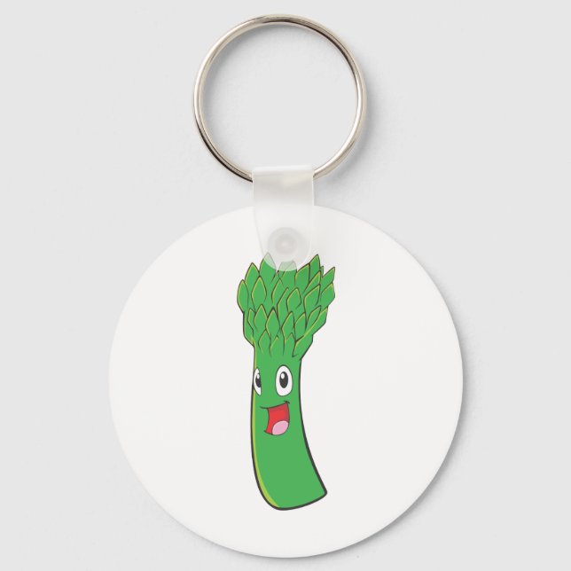 I Love Asparagus Keychain (Front)