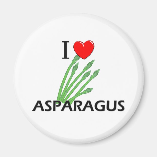 I Love Asparagus Magnet (Front)
