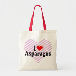 I Love Asparagus Tote Bag