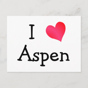 I Love Aspen Postcard