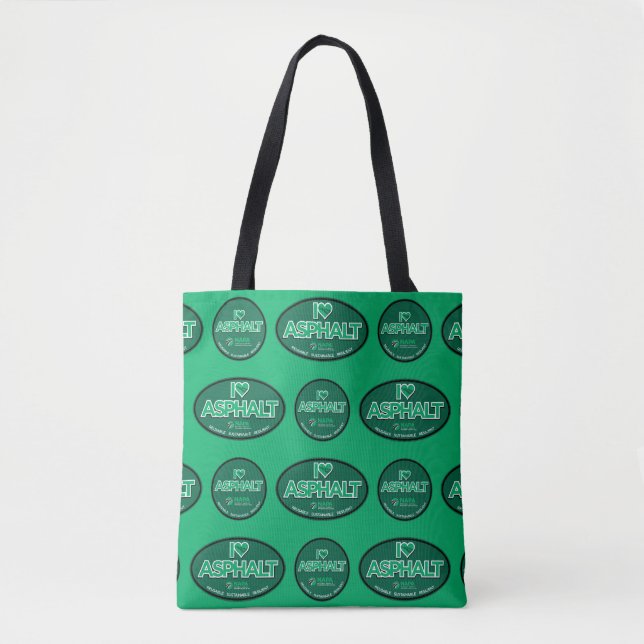 I Love Asphalt Tote Bag (Front)
