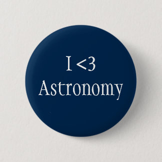 I Love Astronomy 2 Inch Round Button