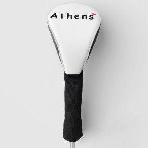 I love Athens Greece Golf Head Cover