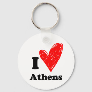 I love Athens Keychain