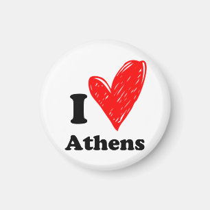 I love Athens Magnet