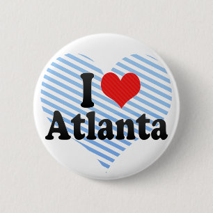 I Love Atlanta 2 Inch Round Button