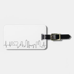 I love Atlanta in an extraordinary ecg style Luggage Tag