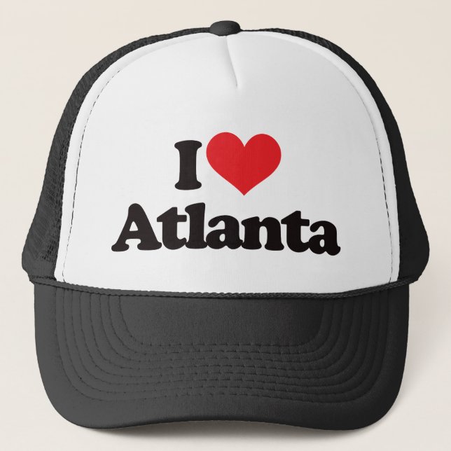 I Love Atlanta Trucker Hat (Front)