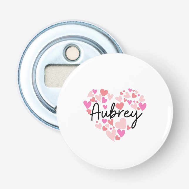 I love Aubrey Bottle Opener (Front)