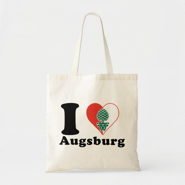 I love Augsburg Tote Bag (Front)