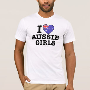 I Love Aussie Girls T-Shirt