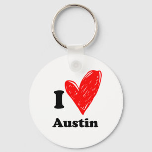 I love Austin Keychain