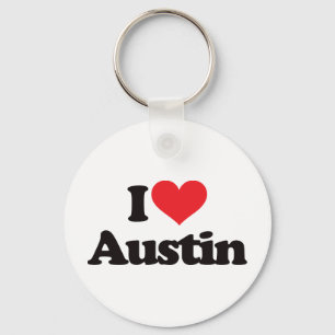 I Love Austin Keychain