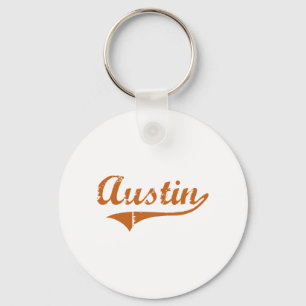 I Love Austin Texas Keychain