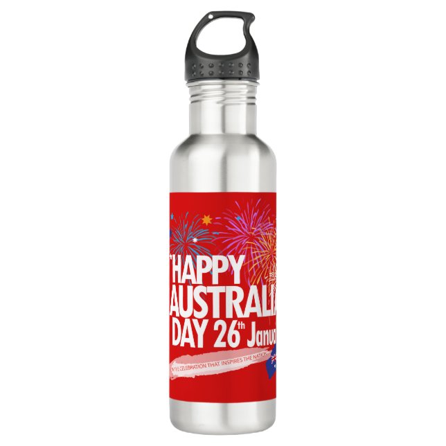 "I LOVE AUSTRALIA" Australia Day 26th January 710 Ml Water Bottle (Front)