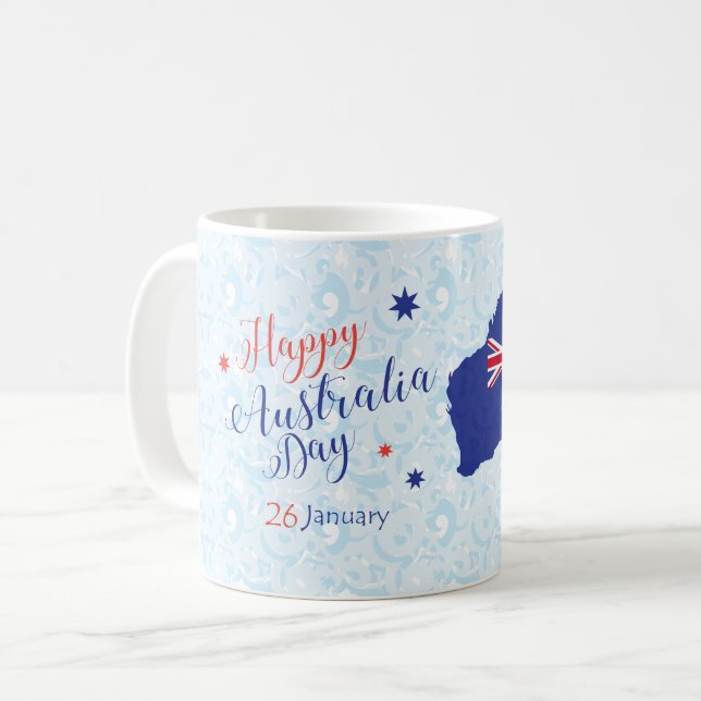 "I LOVE AUSTRALIA" Australia Day 26th January Coffee Mug (Front Left)