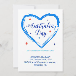 "I LOVE AUSTRALIA" Australia Day 26th January Holiday Card