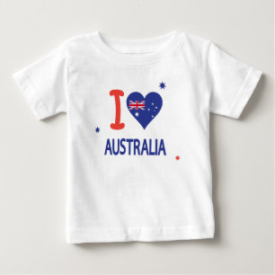I LOVE AUSTRALIA Happy Australia Day 26th January Baby T-Shirt