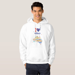 I LOVE AUSTRALIA Happy Australia Day 26th January Hoodie